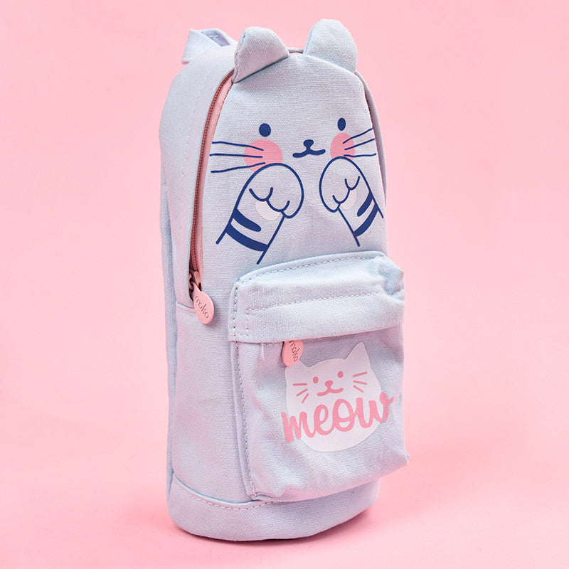 Cute Cat Schoolbag Pencil Case