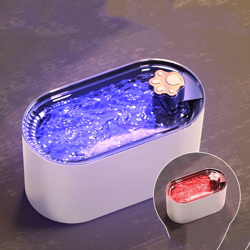 Fontaine à eau pour chats LED 